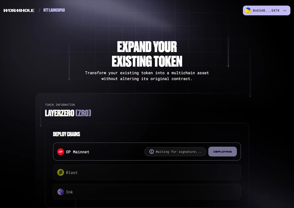 Transform your existing token into a multichain token with NTT Launchpad